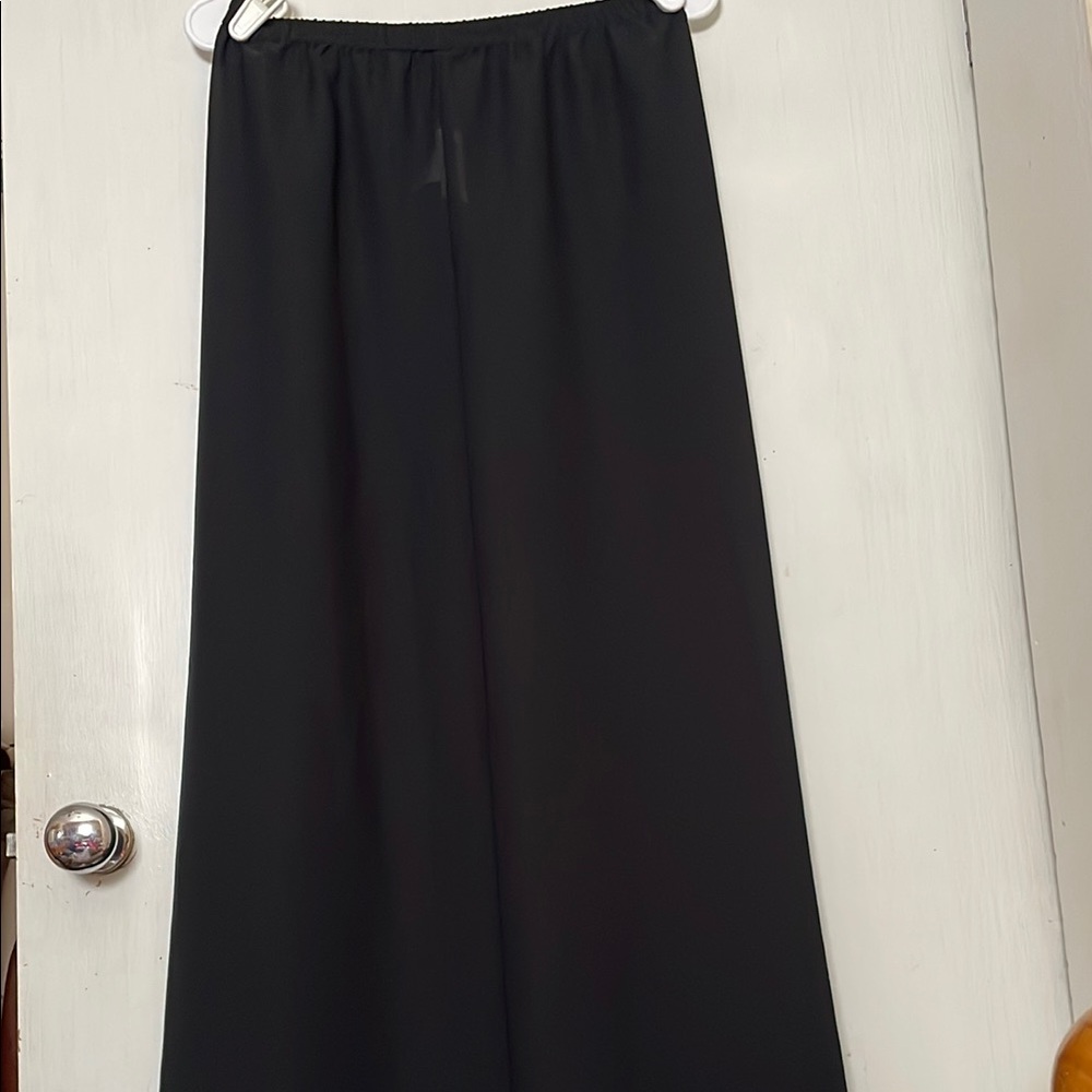 Victoria's Secret Black Sheer Flare Pants